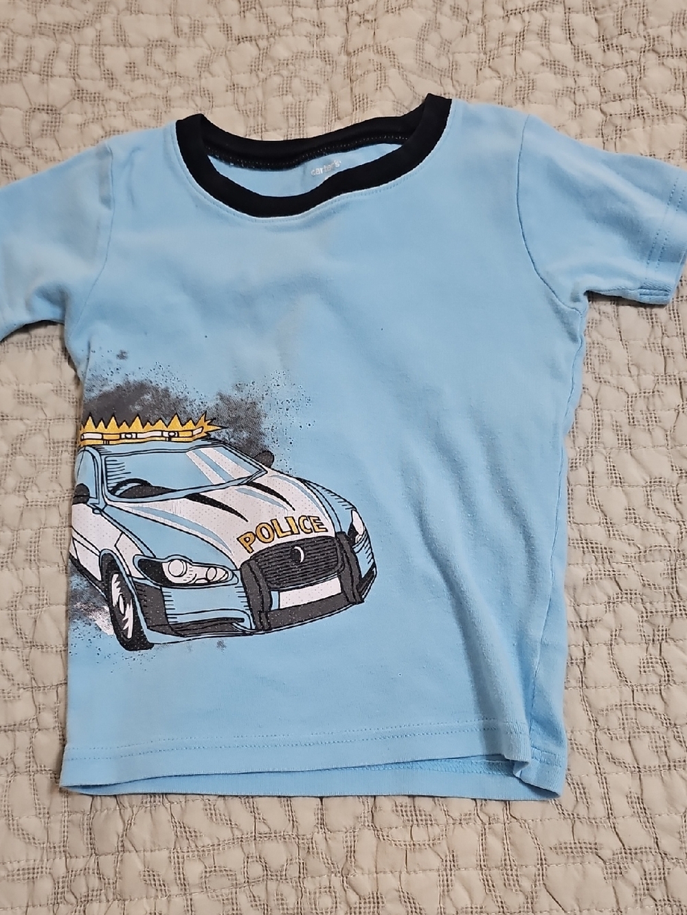 5t Carters Pj Police Short Sleeve Shirt